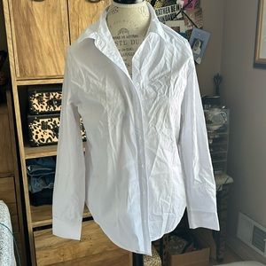 Time & Tru White Button Down Shirt - Medium